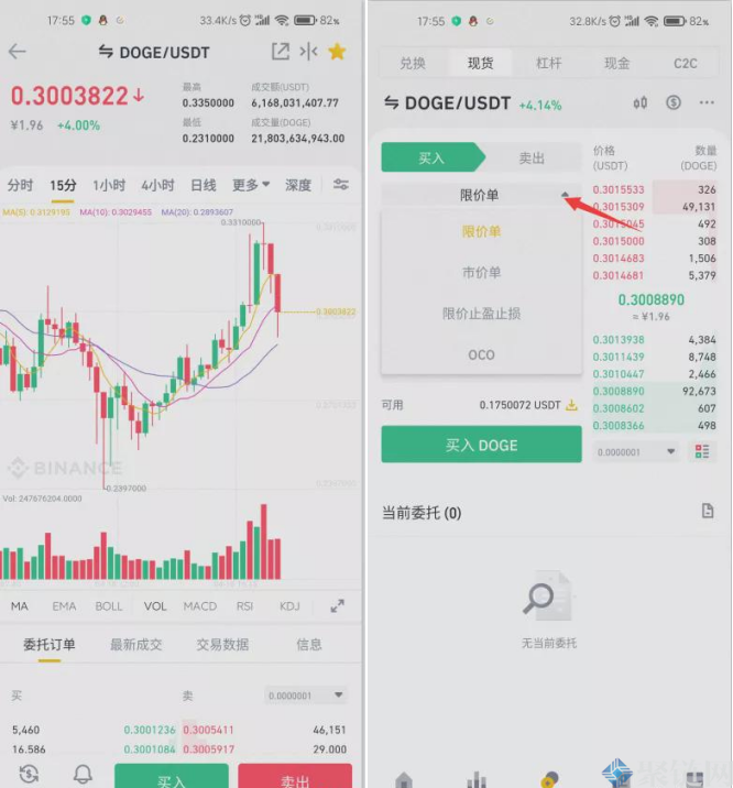 USDT怎么买狗狗币？币安、火币、欧易购买DOGE全教程