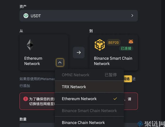 波场链怎么转到币安链？