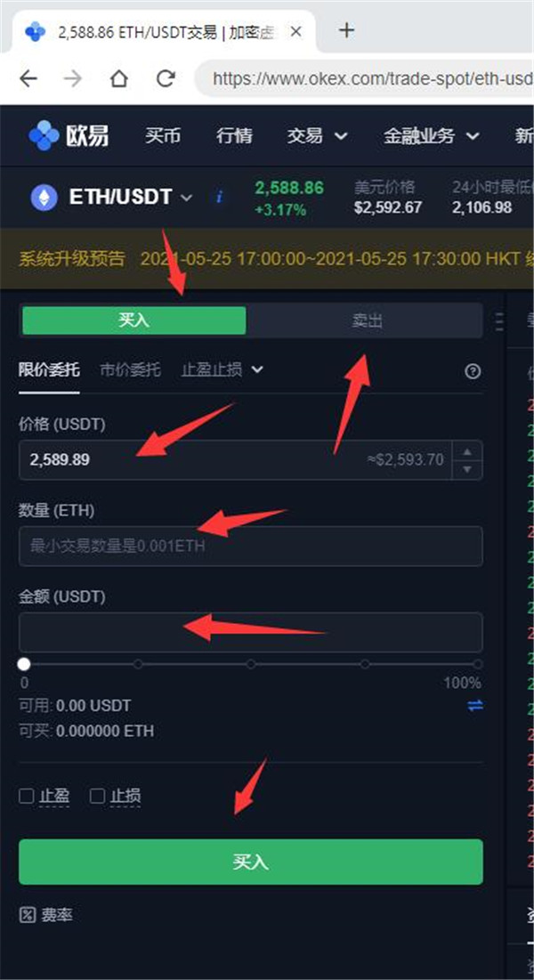 以太坊ETH如何在欧易上交易？-第4张图片-欧易下载