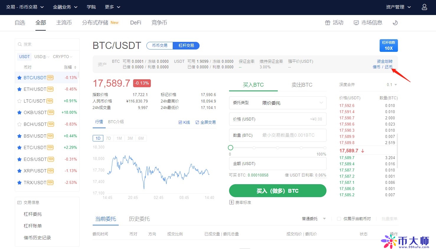 还币页面