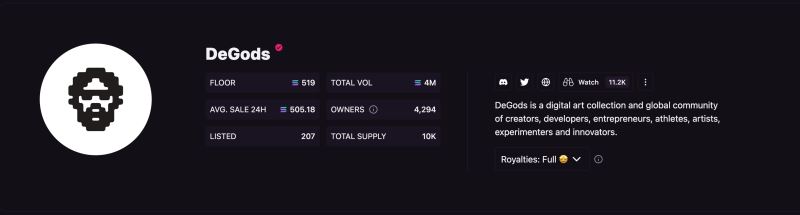比特币NFT火热DeGods将在BTC链上复活535个已销毁NFT3