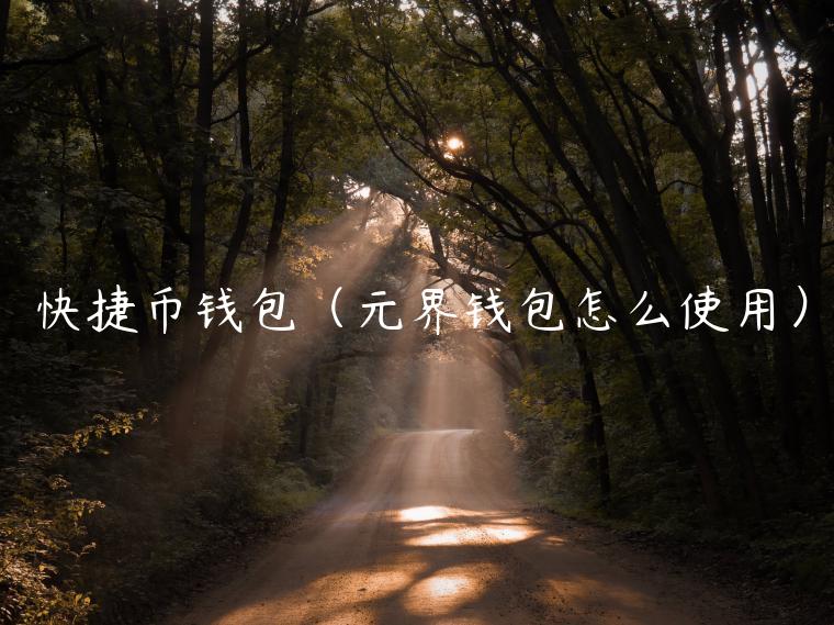 快捷币钱包（元界钱包怎么使用）-第1张图片-欧意下载
