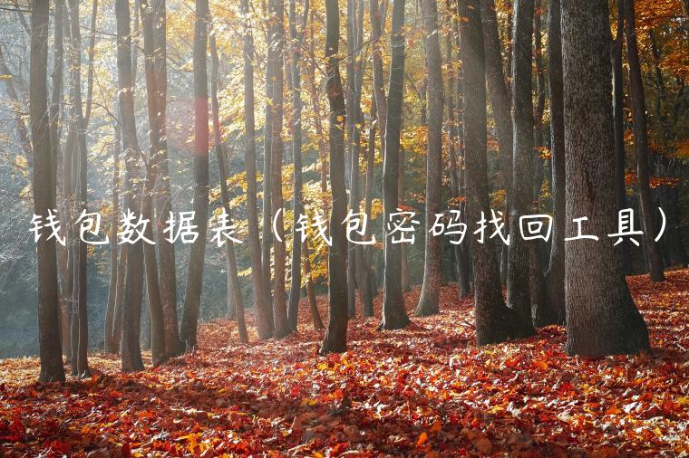 钱包数据表（钱包密码找回工具）-第1张图片-欧意下载