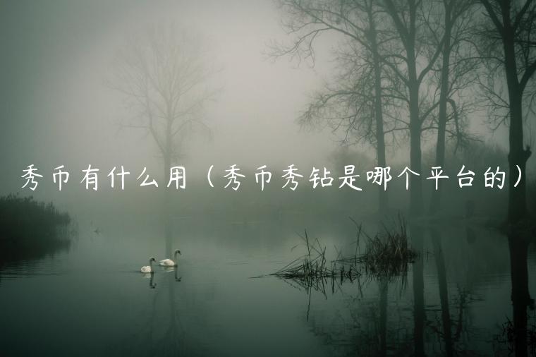秀币有什么用（秀币秀钻是哪个平台的）-第1张图片-欧意下载