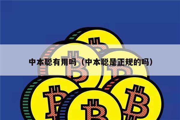 中本聪有用吗（中本聪是正规的吗）-第1张图片-欧意下载