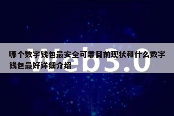 哪个数字钱包最安全可靠目前现状和什么数字钱包最好详细介绍-第1张图片-欧意下载
